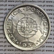 Angola, 20$00 1952 prata, 20 escudos prata 1952 Angola Ex-colónia Portuguesa, (Bela/Soberba), World Coins Angola KM 74