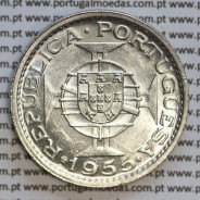 Angola 20$00 1955 prata, (20 escudos prata 1955), (Soberba) 20 Escudos silver 1955 World Coins Angola KM 74