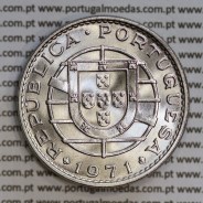 Angola 20$00 1971 Níquel, (20 escudos Níquel 1971), (Soberba) 20 Escudos Nickel 1971 World Coins Angola KM 80