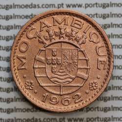 Moçambique 1 escudo 1962 bronze, 1$00 escudo bronze 1962 Moçambique, (Bela-), Ex-Colónia Portuguesa, World Coins Mozambique KM82