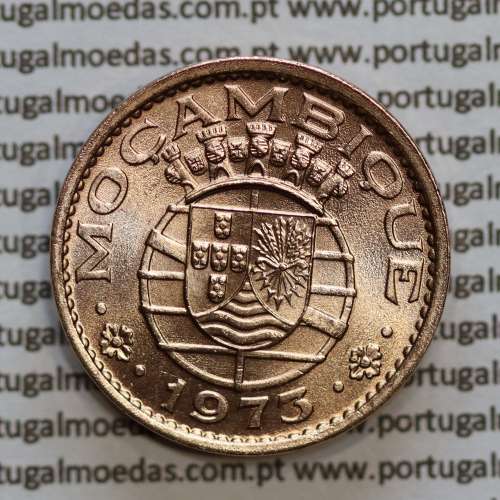 Mozambique, bronze coin of 50 centavos 1973 of Former Portuguese Colony of Mozambique, (UNC), World Coins Mozambique KM 89