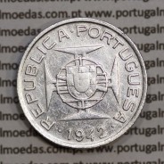 Moçambique 2$50 1942 Prata, (dois escudos e cinquenta centavos em prata de 1942), (MBC), World Coins Mozambique KM 68