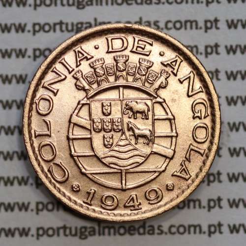 Angola, 20 Centavos 1949 Bronze da Ex-Colónia portuguesa de Angola, (Bela), World Coins Angola KM 71