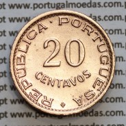 Angola, 20 Centavos 1949 Bronze da Ex-Colónia portuguesa de Angola, (Bela), World Coins Angola KM 71