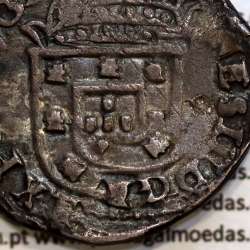 Tostão Prata  D. João IV 1640-1656, 100 Reais prata, Inédito, Legenda: ✤IOANNES IIII DG REX PORTVGAALI / ✤INHOC.SIGNO.VIN.CES