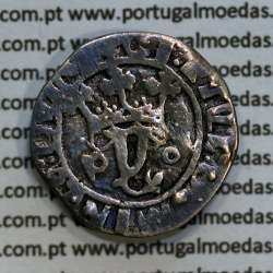 Vintém Prata de D. João II 1481-1495, Porto, Escudo sem Bordadura, Legenda: +CI: ET VL:DOMINVS:GVINE / +IOhANES:II:R:P:ET:A:GVIN