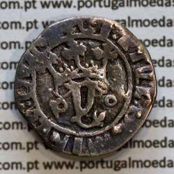 Vintém Prata de D. João II 1481-1495, Porto, Escudo sem Bordadura, Legenda: +CI: ET VL:DOMINVS:GVINE / +IOhANES:II:R:P:ET:A:GVIN