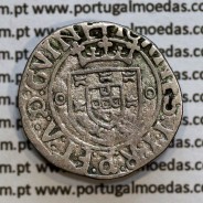 Vintém Prata de D. João II 1481-1495, Porto, A. Gomes 20.05, Legenda: ✚IOHANES:I•I:R:P:ET:A:D:G: / ✚IOANES:I•I:R:P:ET:A:D:GVINE: