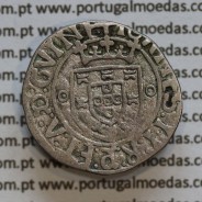 Vintém Prata de D. João II 1481-1495, Porto, A. Gomes 20.05, Legenda: ✚IOHANES:I•I:R:P:ET:A:D:G: / ✚IOANES:I•I:R:P:ET:A:D:GVINE: