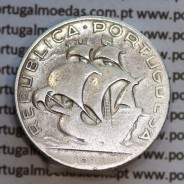 2$50 prata 1937, dois escudos e cinquenta centavos em prata 1937,  (BC-/REG) - REPÚBLICA PORTUGUESA