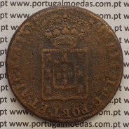 MOEDA PATACO (40 REIS) BRONZE 1833 "LOIOS" - COROA SOLTA - D.MARIA II