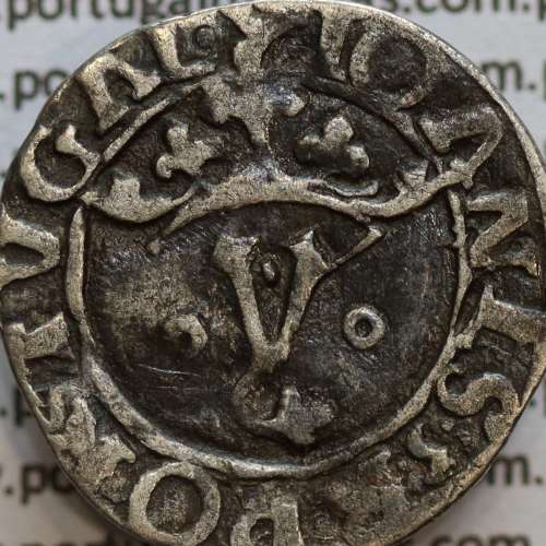 Vintém prata de D. João III 1521-1557, (20 Reais), A. Gomes J3.35.02, Legenda: ˙⋋˙IOANES:3:R:PORTVGAL / ˙⋋˙IOANES:3:PORTVGALI