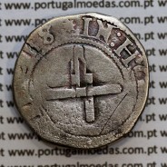 Meio Tostão prata, D. Sebastião I (1557 -1578), (50 Reais), Legenda:  ✸SEBASTIANVS:I:REX.PORTVG / ✸IN:HOC:SIGNO:VINCES