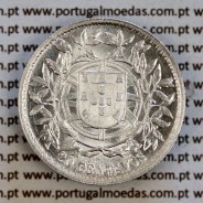 Portugal, silver coin of 20 centavos 1916, $20 centavos of the Portuguese Republic, (AU/UNC), World Coins Portugal KM 562
