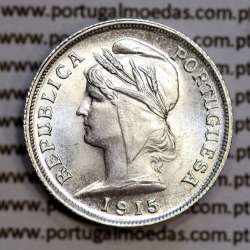 10 centavos 1915 prata, ($10 centavos prata 1915), Republica Portuguesa, (Soberba), World Coins Portugal  KM 563 10 centavos 1915 prata, ($10 centavos prata 1915), Republica Portuguesa, (Soberba), World Coins Portugal  KM 563