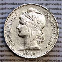 50 centavos 1914 prata, ($50 centavos prata 1914), Republica Portuguesa, (Bela-), World Coins Portugal  KM 561