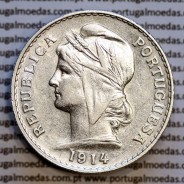 50 centavos 1914 prata, ($50 centavos prata 1914), Republica Portuguesa, (Bela-), World Coins Portugal  KM 561