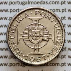 Angola 2$50 1967 cuproníquel, (2 escudos e 50 centavos 1967), (Bela) 2 1/2 Escudos 1967 Nickel  World Coins Angola KM 77