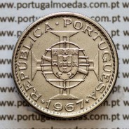 Angola 2$50 1967 cuproníquel, (2 escudos e 50 centavos 1967), (Bela) 2 1/2 Escudos 1967 Nickel  World Coins Angola KM 77