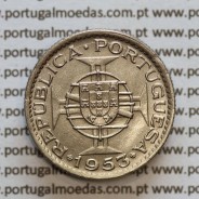 Angola 2$50 1953 cuproníquel, 2 escudos e 50 centavos 1953, 2-1/2 Escudos 1953, (Bela), World Coins Angola KM 77