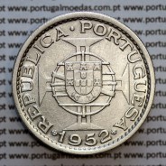 Mozambique, silver coin of 20 Escudos 1952 Former Portuguese Colony of Mozambique, (VF+), World Coins Mozambique KM 80
