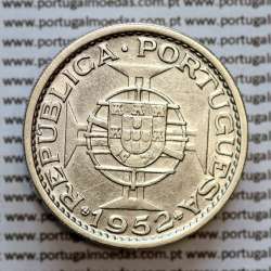 Mozambique, silver coin of 20 Escudos 1952 Former Portuguese Colony of Mozambique, (VF+), World Coins Mozambique KM 80