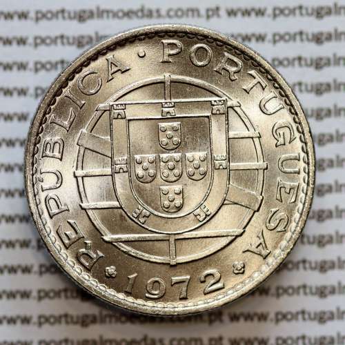 Moçambique 20$00 1972 níquel, "vinte escudos 1972 " (Soberba), 20 Escudos 1972 Nickel World Coins Mozambique KM 87