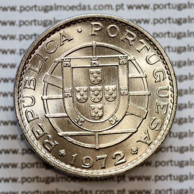 Moçambique 20$00 1972 níquel, "vinte escudos 1972 " (Soberba), 20 Escudos 1972 Nickel World Coins Mozambique KM 87