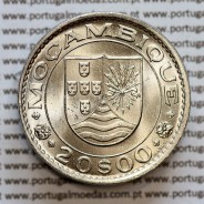 Moçambique 20$00 1972 níquel, "vinte escudos 1972 " (Soberba), 20 Escudos 1972 Nickel World Coins Mozambique KM 87