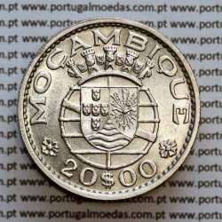 Moçambique, 20 Escudos 1966 Prata, 20$00 escudos 1966 prata Ex-Colónia de Moçambique, (Soberba), World Coins Mozambique KM 80