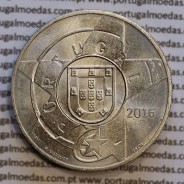 5€ "Euros" 2016, O Modernismo, Cuproníquel, (5 Euro 2016, The Modernism, Copper-nickel coin, World Coins Portugal  KM 883)