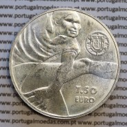 7,50€ "Euros" 2016, Eusébio, Prata, (7,50 Euro 2016, Sport Heroes, Silver coin, World Coins Portugal  KM 884