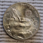 5€ "Euros" 2016, Lince Ibérico, Cuproníquel, (5 Euro 2016,  Iberian Lynx, Copper-nickel coin, World Coins Portugal  KM 882)