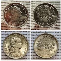 Portugal, Nickel brass coin of 50 Centavos 1930 of Portuguese Republic, (UNC), World Coins Portugal KM577