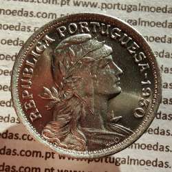 50 Centavos 1930 Alpaca, $50 Centavos 1930 da Republica Portuguesa, (Soberba), World Coins Portugal KM 577