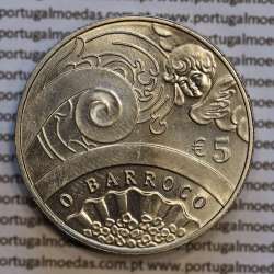 5€ "Euros" 2018, O Barroco Cupro-níquel (5 Euro 2018 The Baroque Age, Copper-nickel coin, World Coins Portugal KM 890 5€ "Euros" 2018, O Barroco Cupro-níquel (5 Euro 2018 The Baroque Age, Copper-nickel coin, World Coins Portugal KM 890