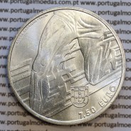 7,5 "Euros" 2017, Carlos Lopes, prata, (7,50 Euro 2017, Carlos Lopes, prata coin, World Coins Portugal KM881)