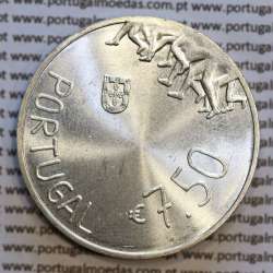 7,5 "Euros" 2018, Rosa Mota, prata, (7,50 Euro 2018, Rosa Mota, prata coin, World Coins Portugal KM892)
