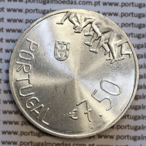7,5 "Euros" 2018, Rosa Mota, prata, (7,50 Euro 2018, Rosa Mota, prata coin, World Coins Portugal KM892)
