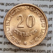 São Tomé e Príncipe 20 Centavos 1962 Bronze, (Soberba), World Coins - Saint Thomas & Prince Island KM 16.1