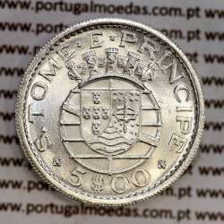 S. Tomé e Príncipe, 5 Escudos 1962 prata, 5$00 prata 1962, (Soberba), World Coins - Saint Thomas & Prince Island KM 20 S. Tomé e Príncipe, 5 Escudos 1962 prata, 5$00 prata 1962, (Soberba), World Coins - Saint Thomas & Prince Island KM 20