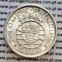 S. Tomé e Príncipe, 5 Escudos 1962 prata, 5$00 prata 1962, (Soberba), World Coins - Saint Thomas & Prince Island KM 20 S. Tomé e Príncipe, 5 Escudos 1962 prata, 5$00 prata 1962, (Soberba), World Coins - Saint Thomas & Prince Island KM 20
