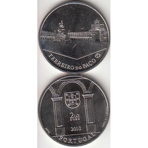 2,50€ Euros 2010, Terreiro do Paço, Cupro-Níquel, (Portugal, 2,50 Euro 2010, Palace Square, Lisbon)