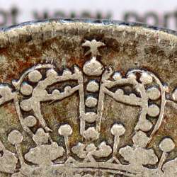 320 Réis 1820 Prata D. João VI (Brasil), Modulo Menor, valor facial junto á data, diadema losango e crucífero, ".ET." sobreposto