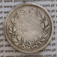 200 réis 1862 prata D. Luis I, dois tostões prata 1862, World Coins Portugal KM 507