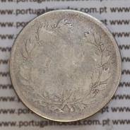 200 réis 1862 prata D. Luis I, dois tostões prata 1862, World Coins Portugal KM 507