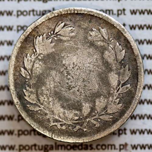 200 réis 1862 prata D. Luis I, dois tostões prata 1862, World Coins Portugal KM 507