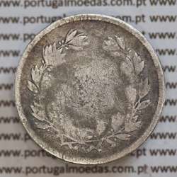 200 réis 1862 prata D. Luis I, dois tostões prata 1862, World Coins Portugal KM 507