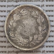 200 réis 1862 prata D. Luis I, dois tostões prata 1862, World Coins Portugal KM 507