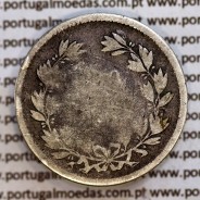 200 réis 1863 prata D. Luis I, dois tostões prata 1863, World Coins Portugal KM 507